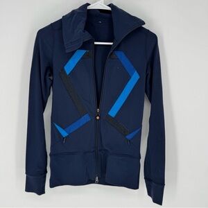 Lululemon Athletica Navy and Blue Zip-Up Jacket